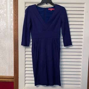 Catherine Malandrino Navy Ponte Dress